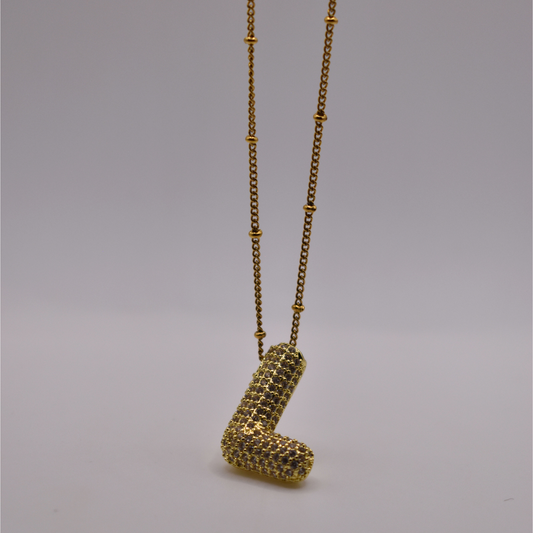COLLAR INICIAL L ZIRCONIA