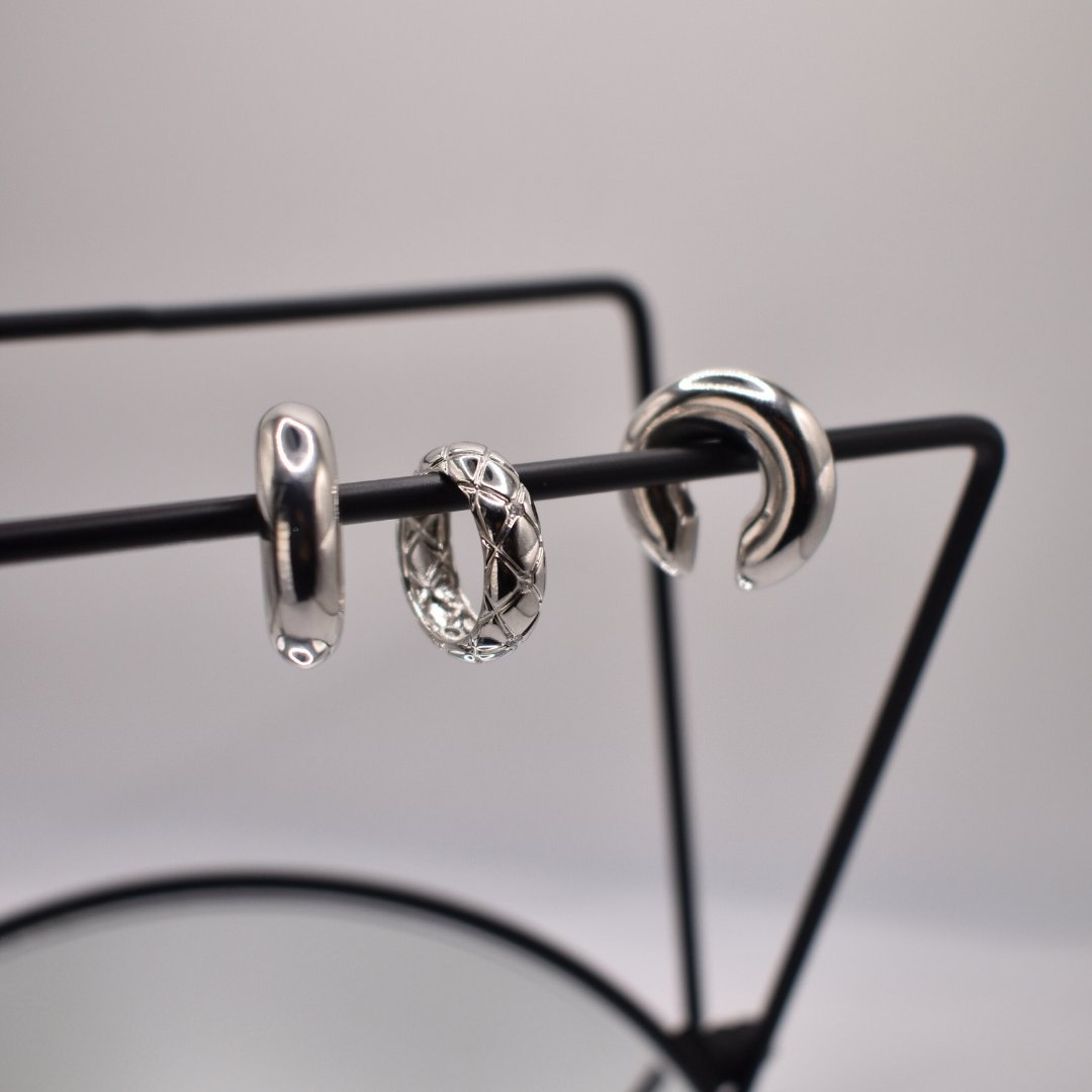 Earcuffs plateados