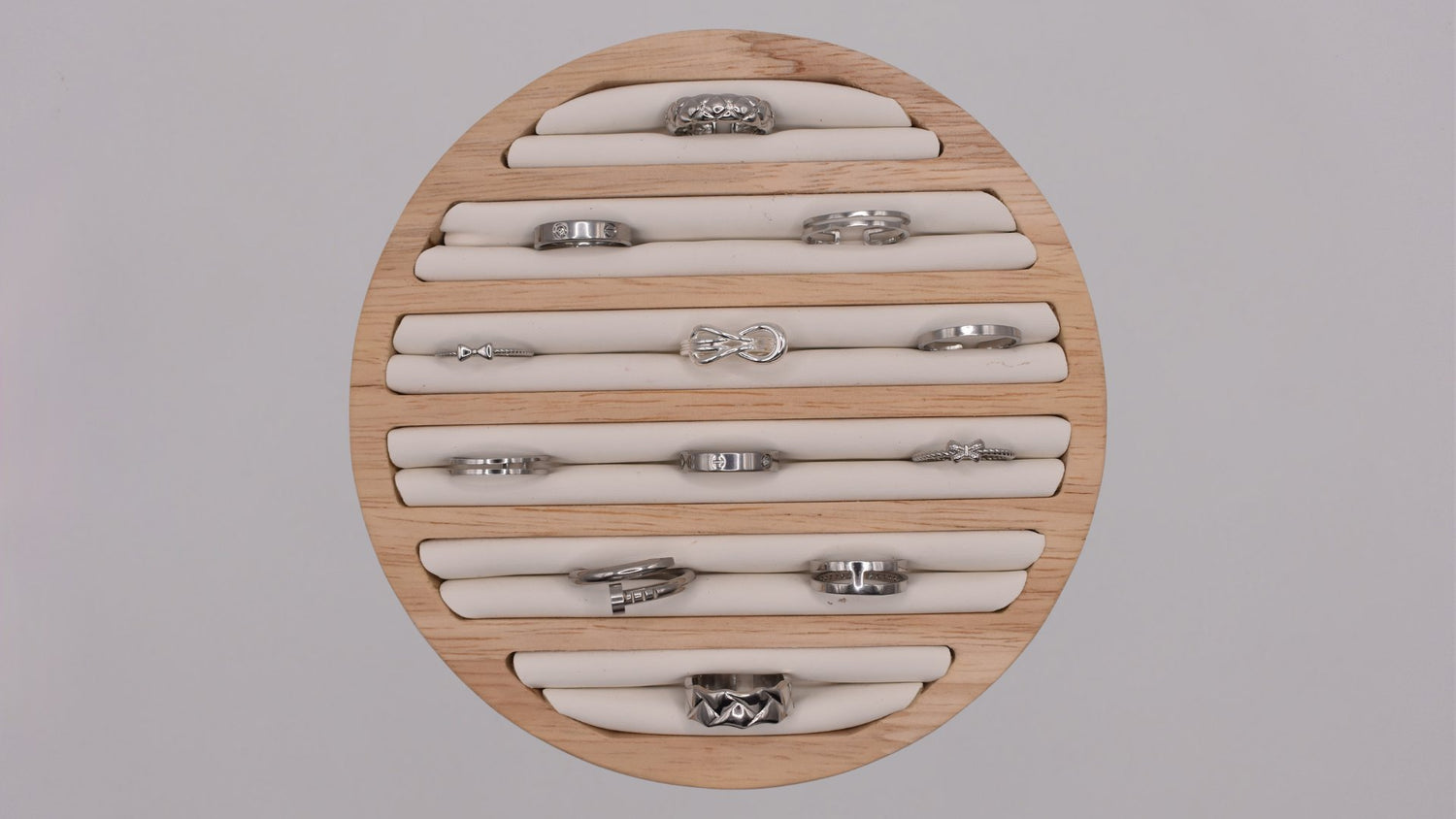 Anillos plateados