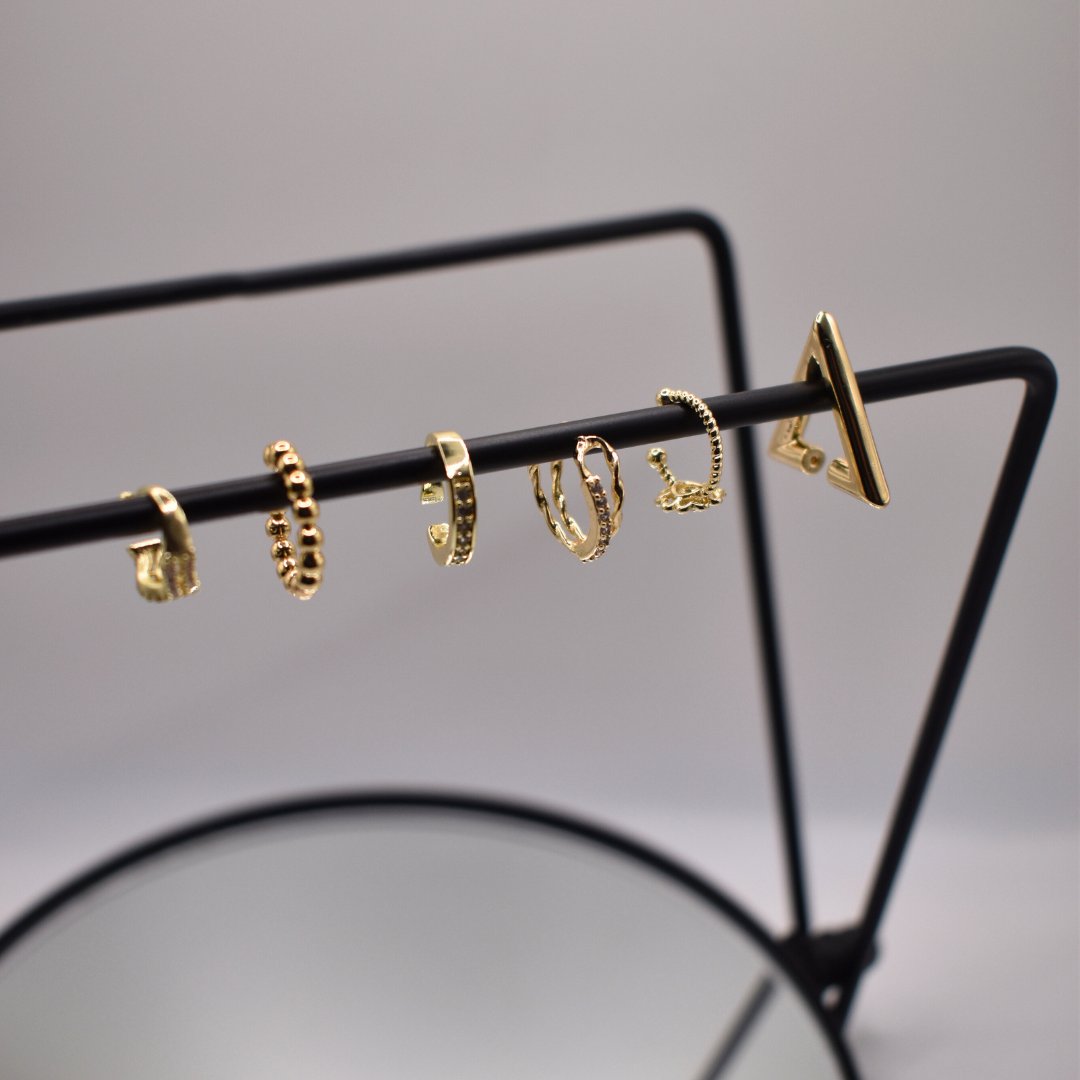 Earcuffs doradas